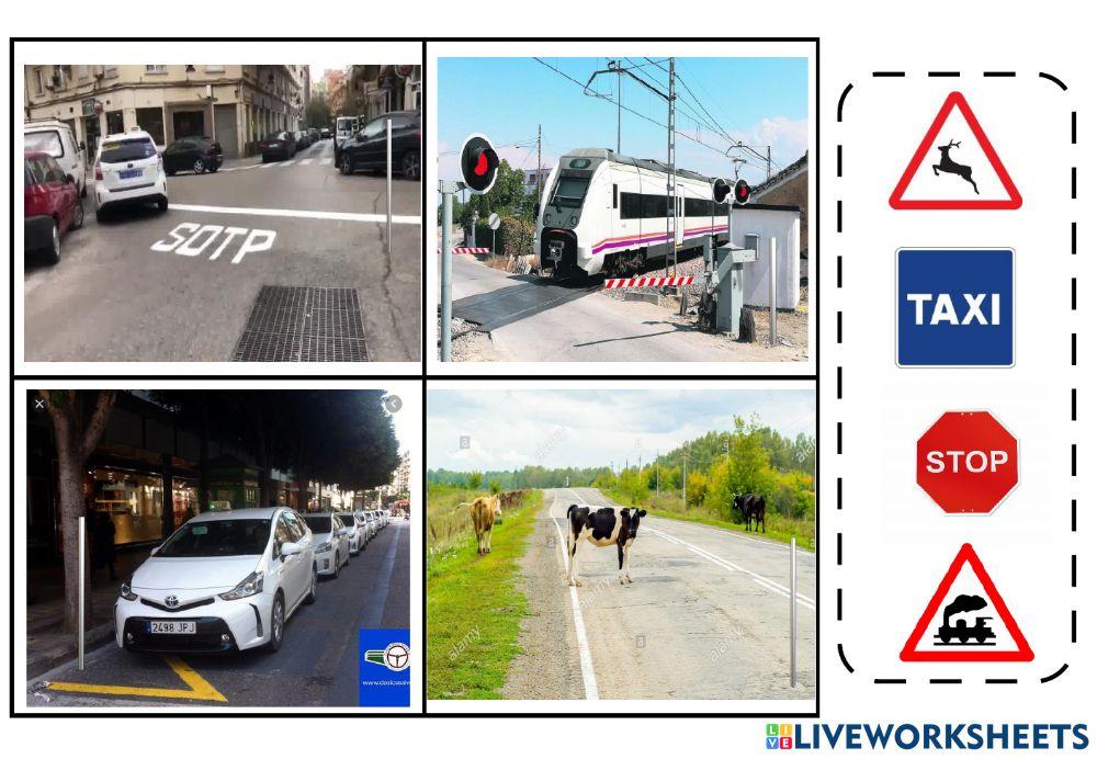 Asociar señales de tráfico