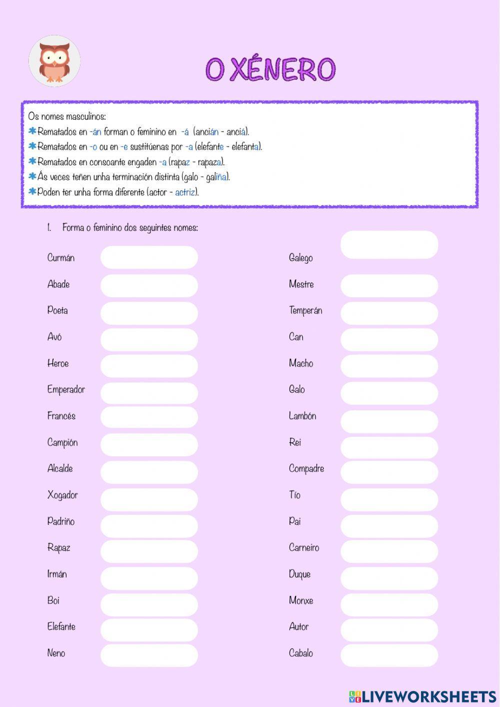 Formación do feminino