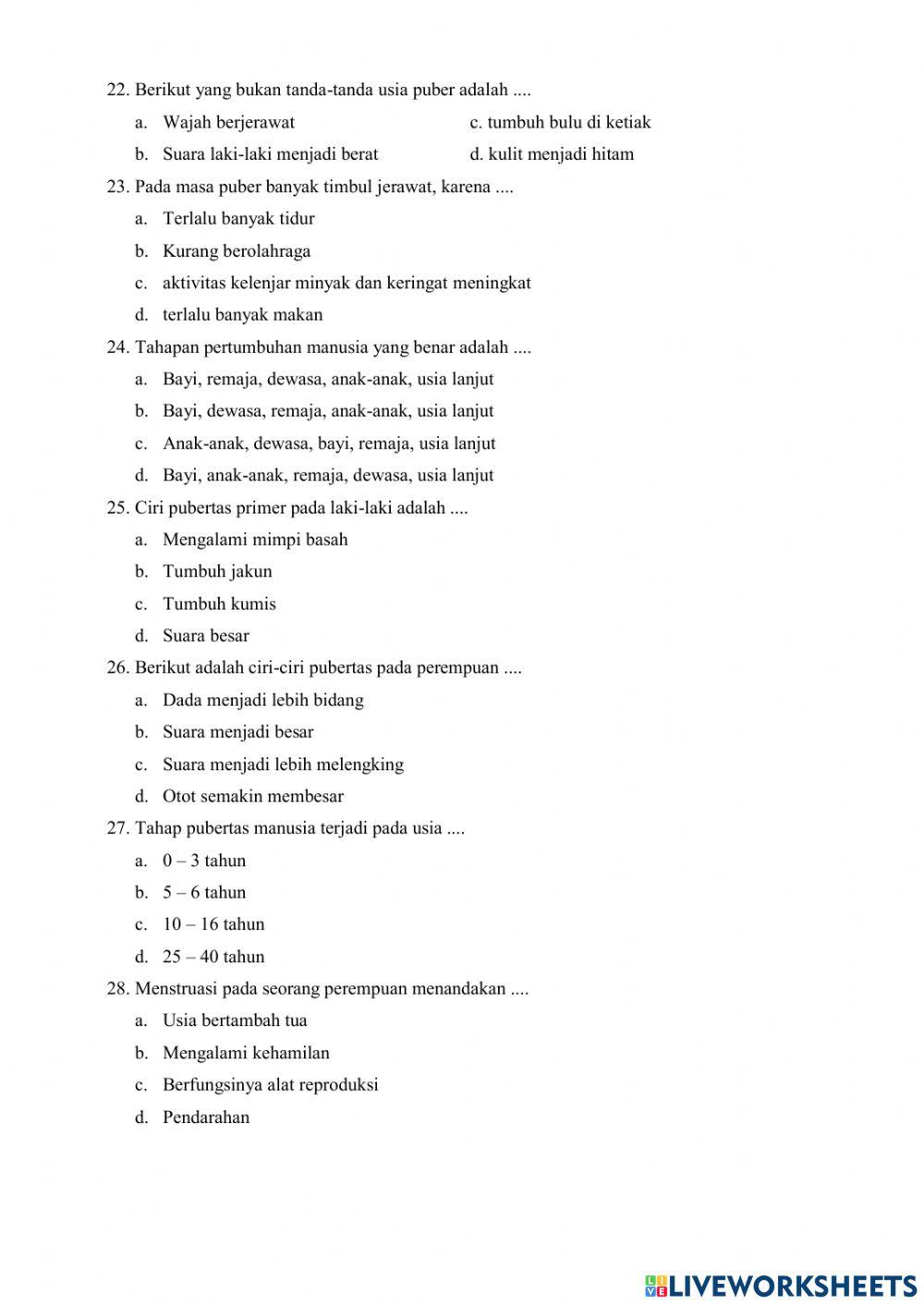 Penilaian Harian Tema 7