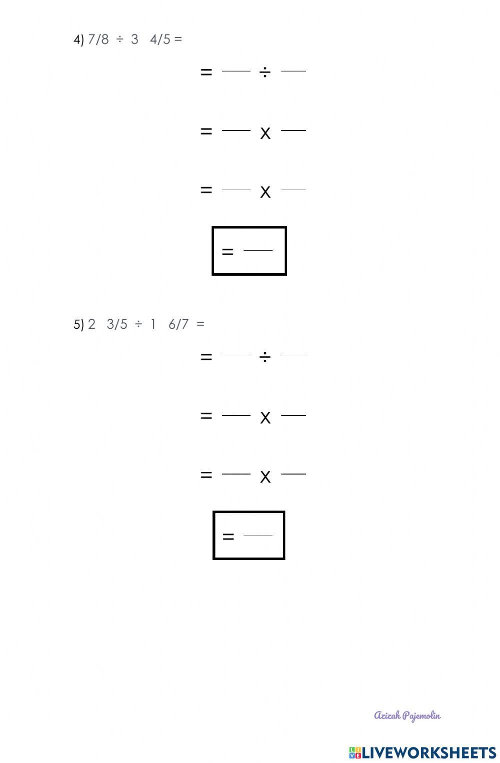Dividing Fraction