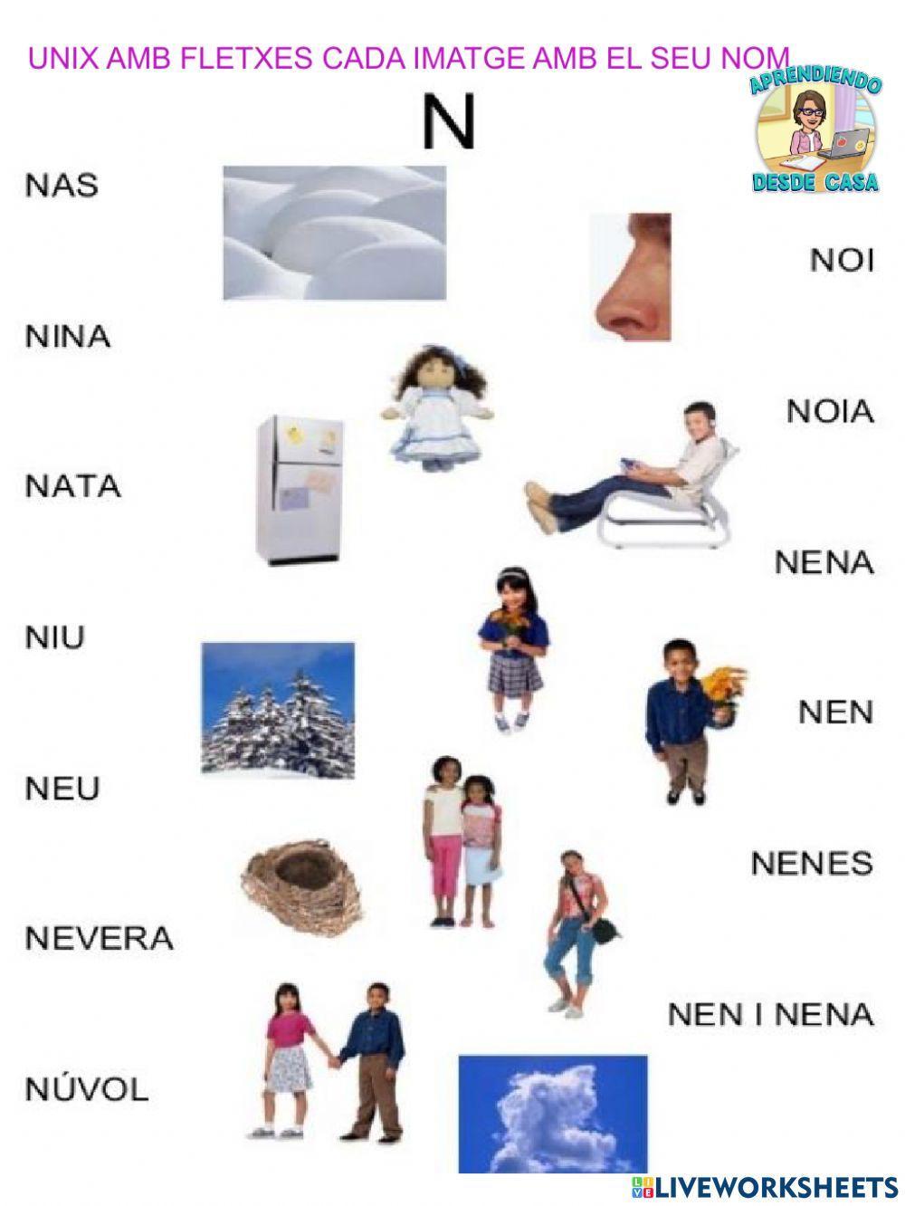 Llegir i unir paraules i fotos