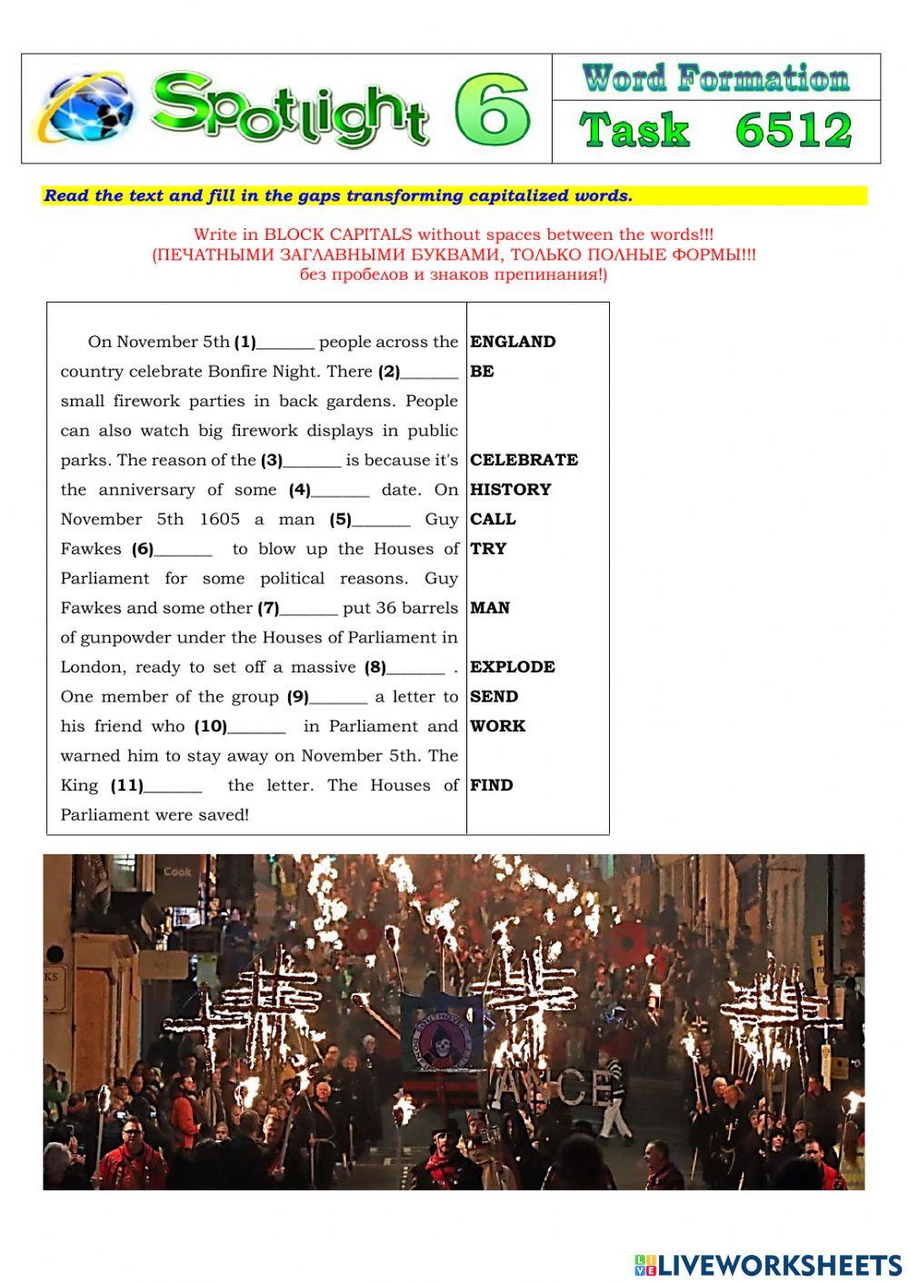 Spotlight 6 Task 6512