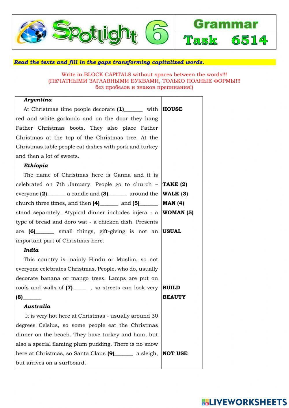 Spotlight 6 Task 6514