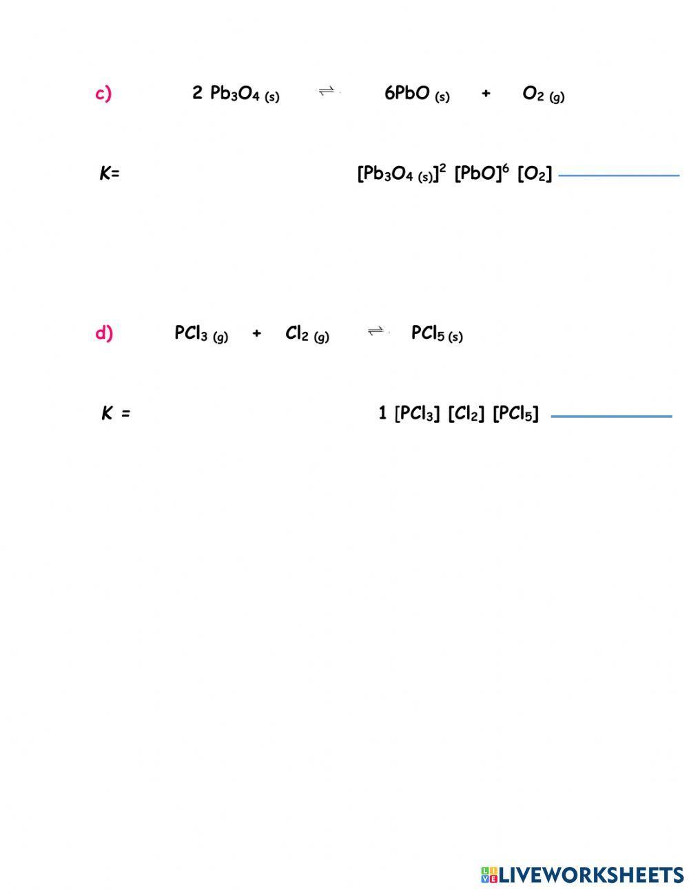 Constante de Equilibrio