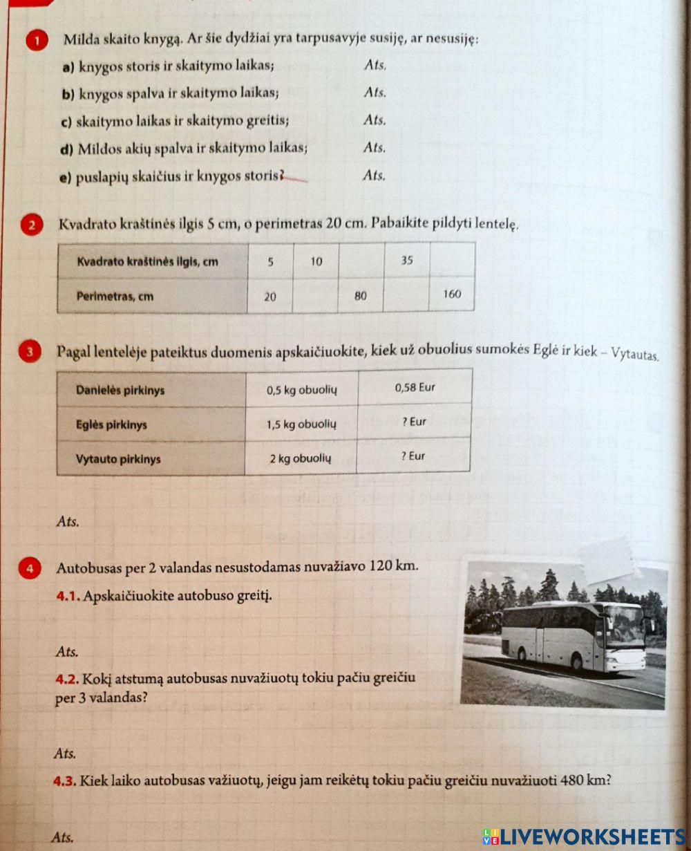 Proporcingi dydžiai