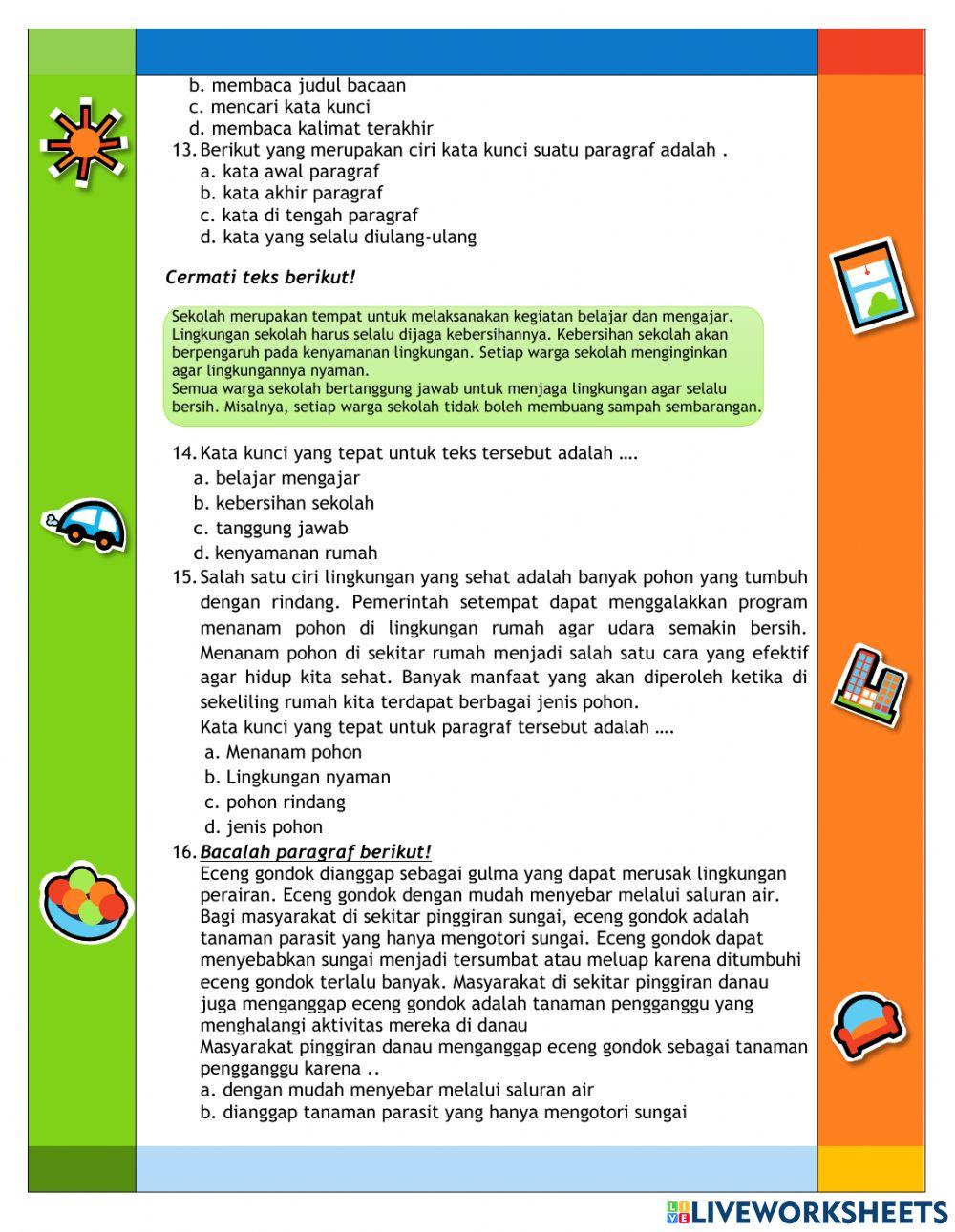 SOAL PTS GENAP TEMA 6 KELAS 6 2021