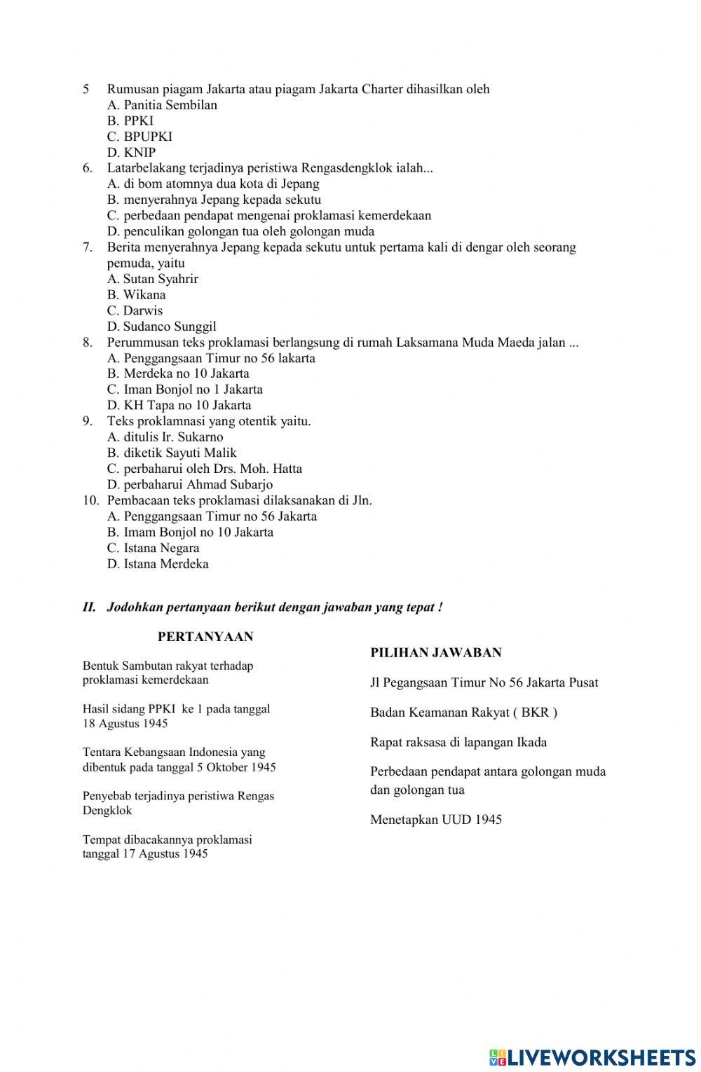 Lkpd masa awal kemerdekaan