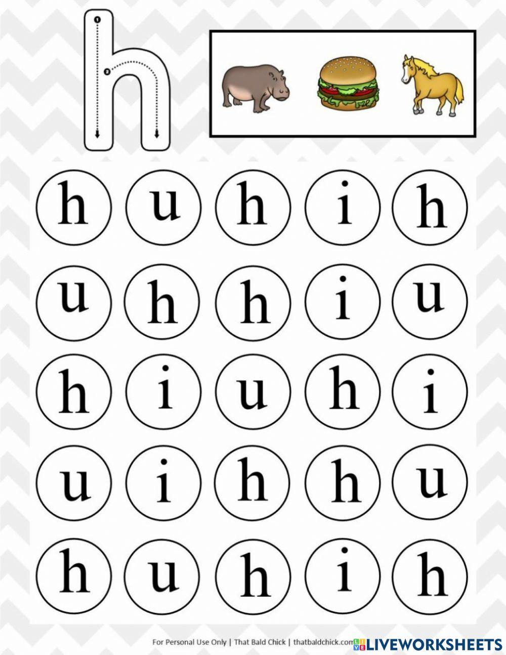4771465 find letter h dilasweey liveworksheets