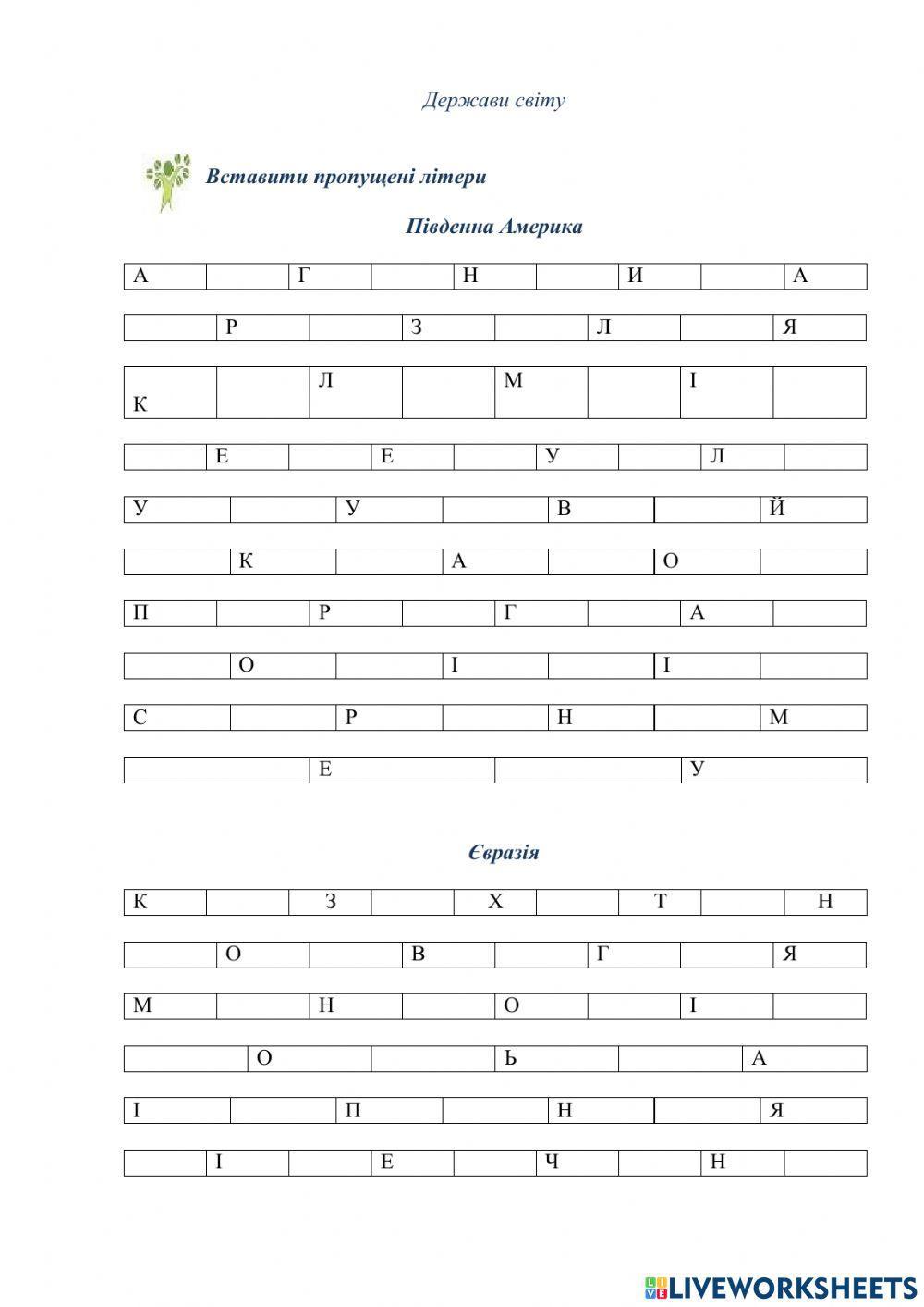 Держави світу