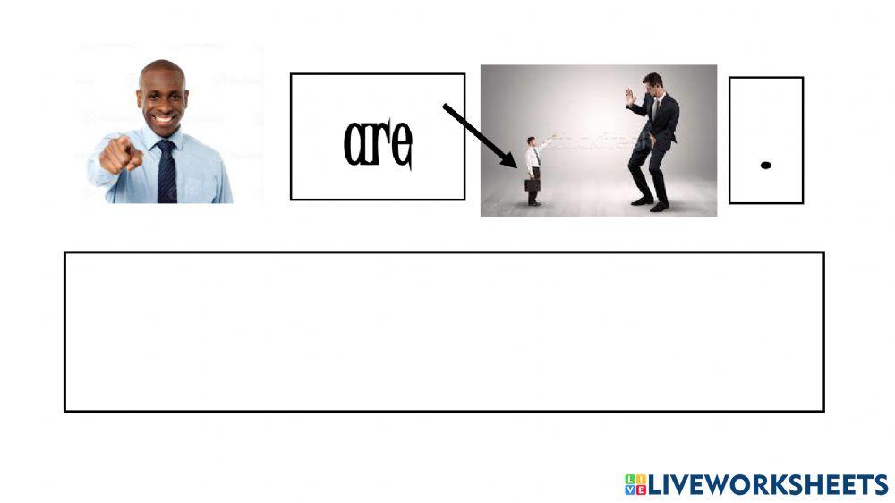 Sentence maker I, We and You