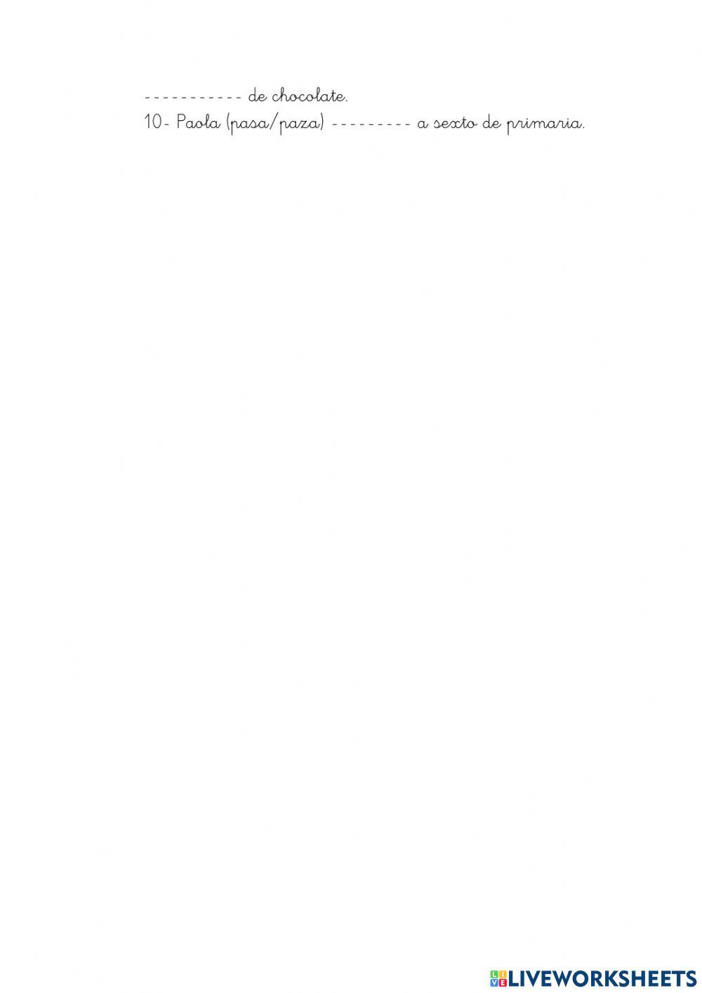 Discriminación s y z