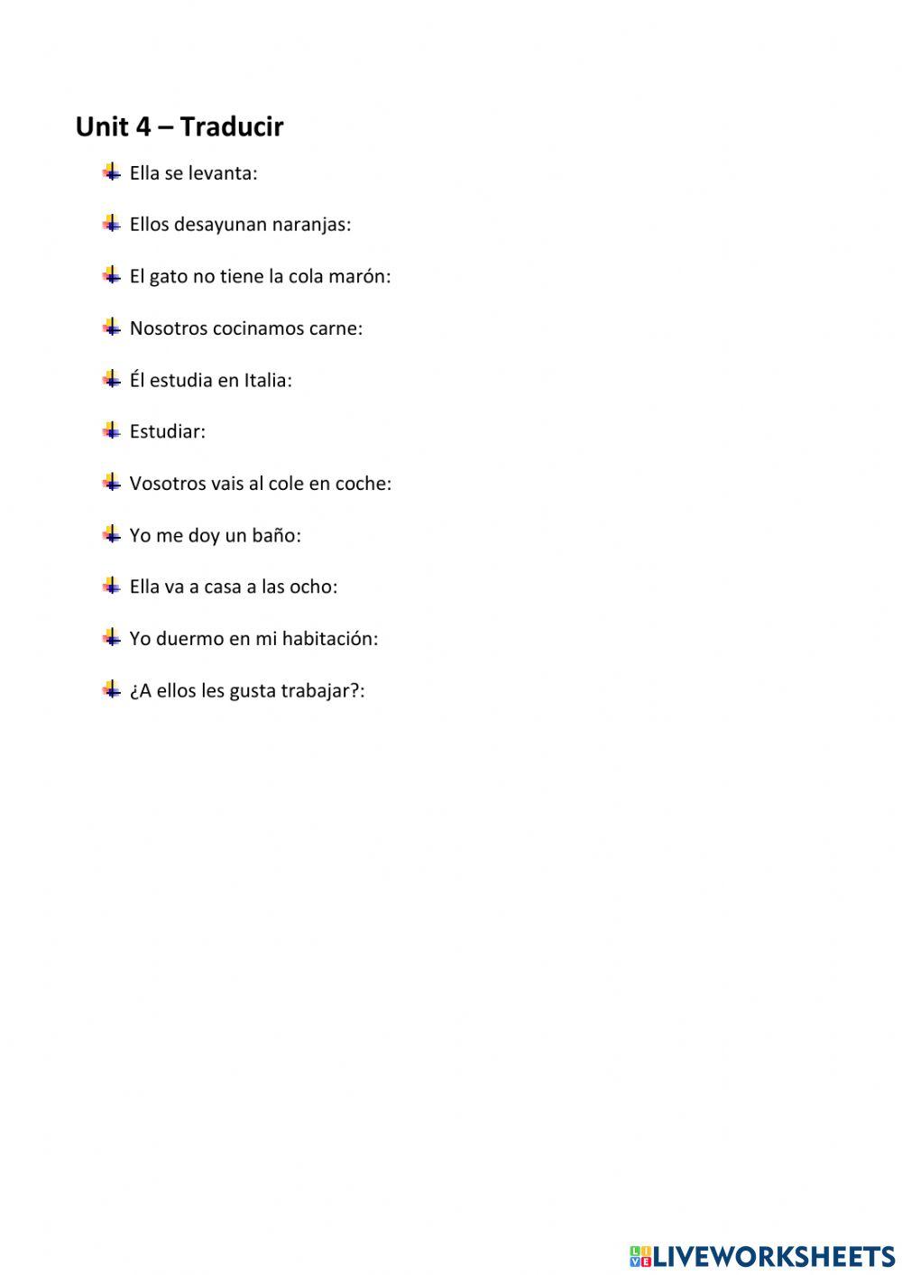 Traducir unit 4