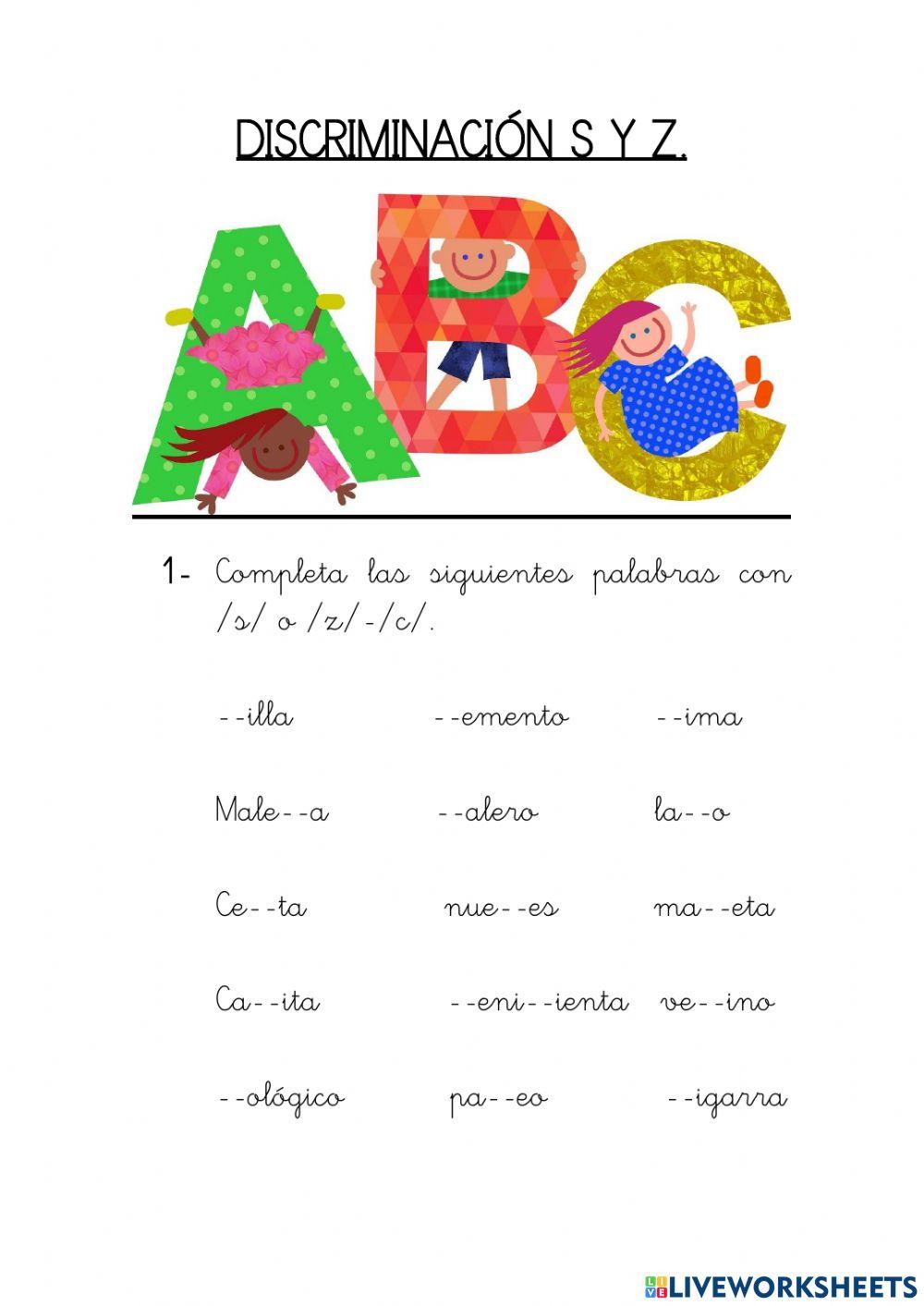 Discriminación s y z 2