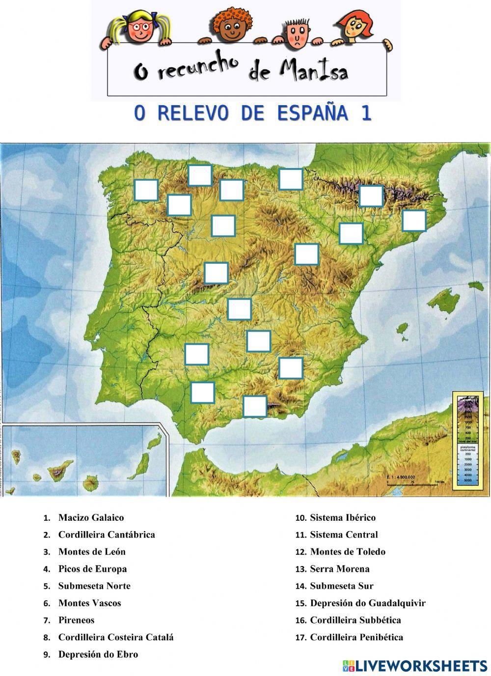 O relevo de España 1