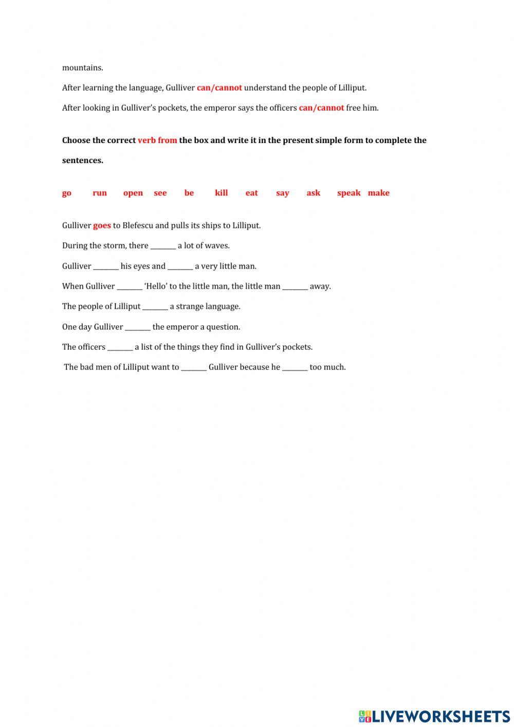 GULLIVER IN LILIPUT -  jonathan swift