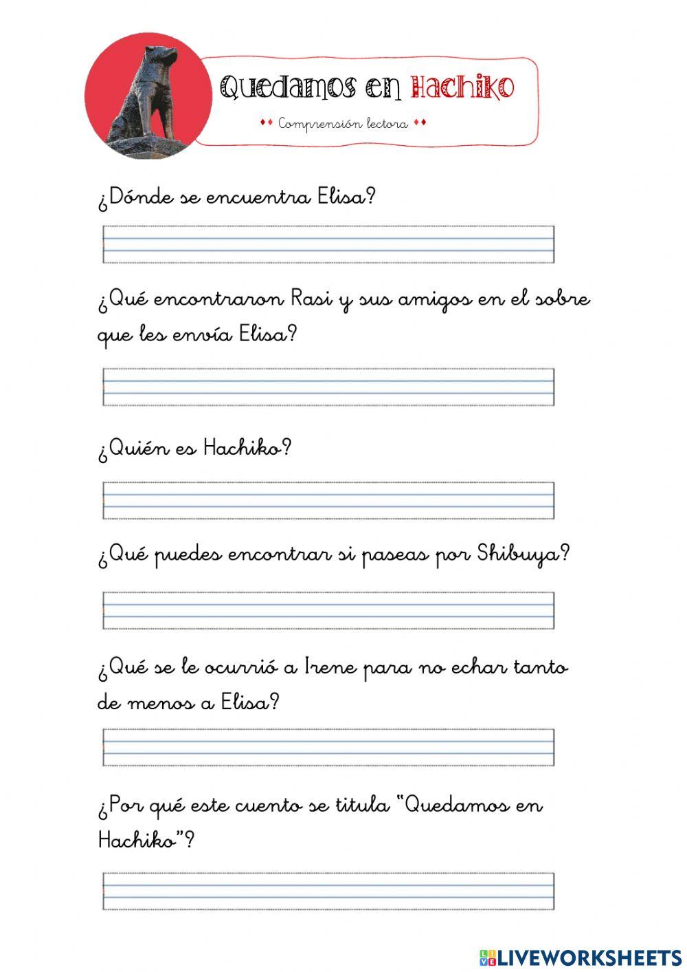 Comprensión lectora T7