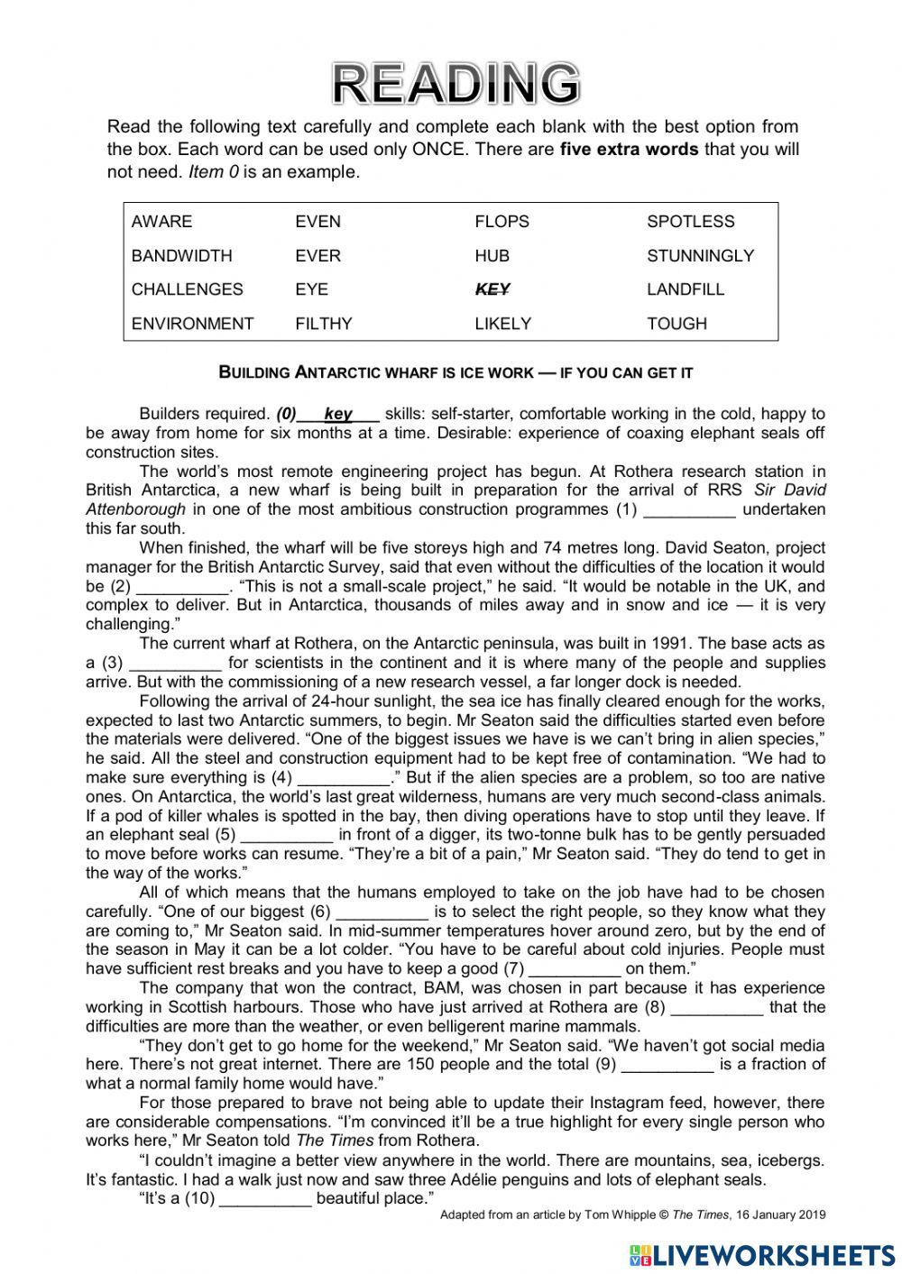 Building antarctic wharf is ice work