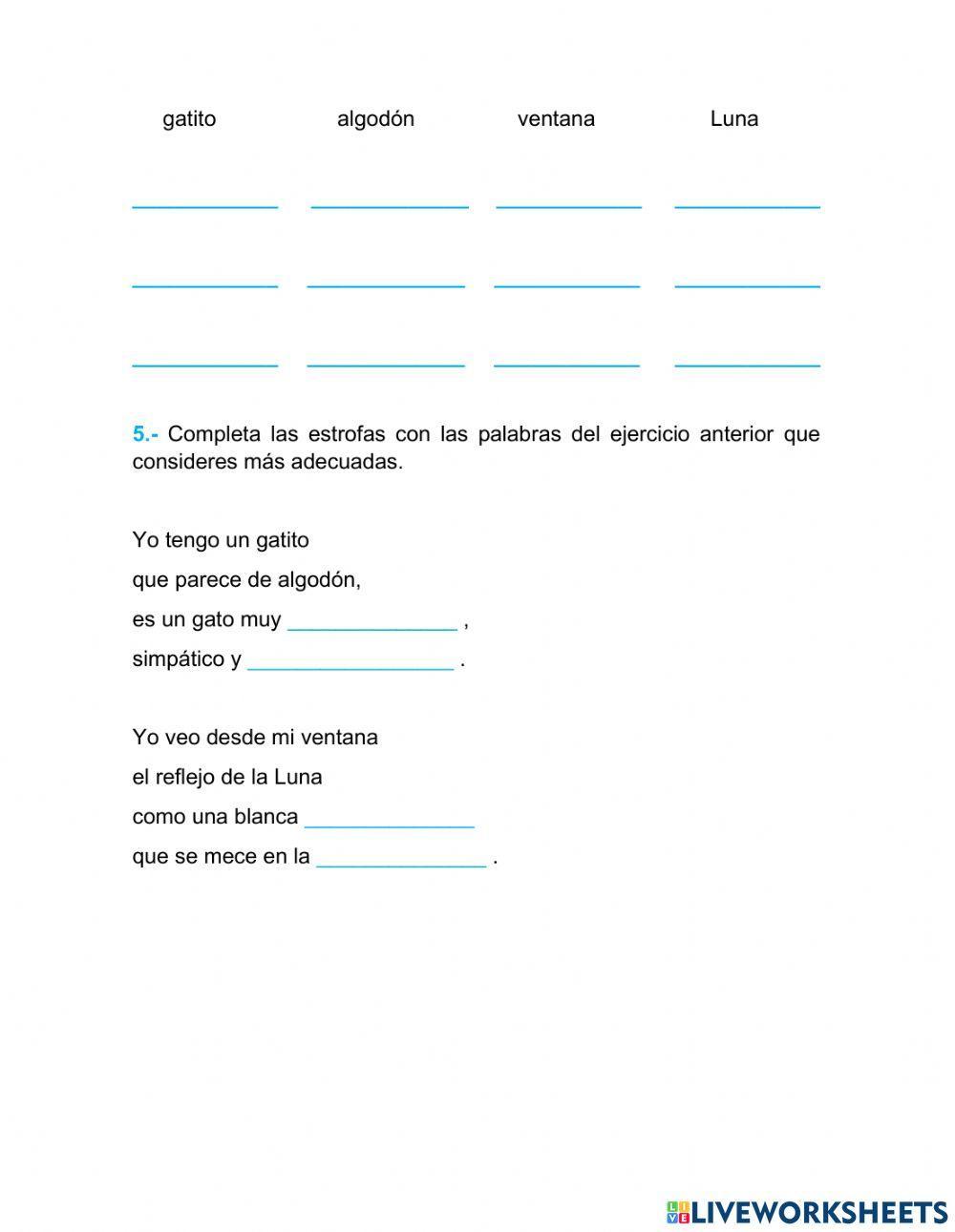 Empleo de la rima en los poemas