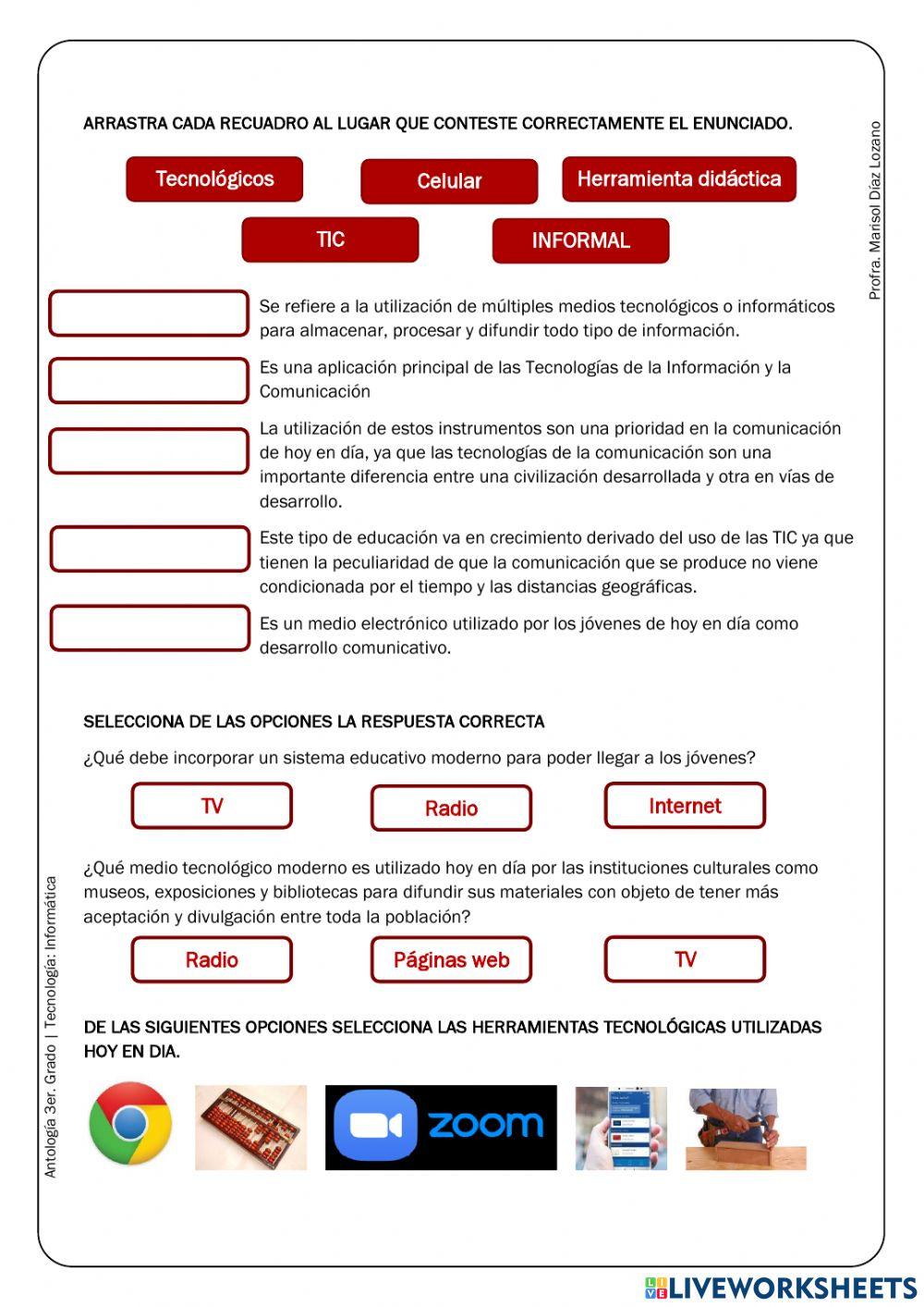 Tecnologías de la Información y Comunicación