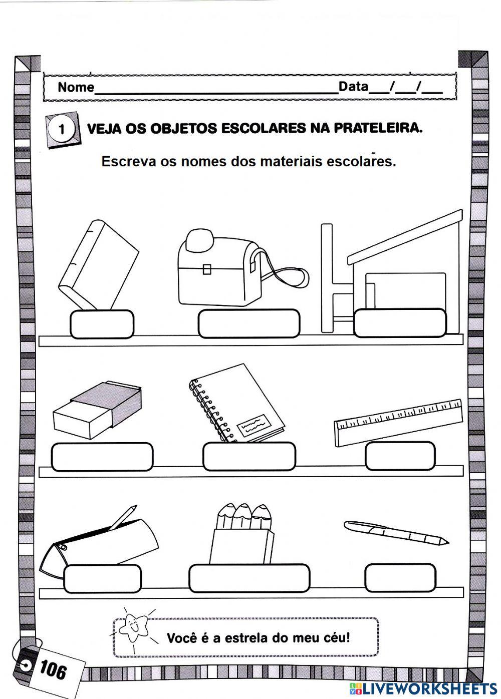 Materiais escolares