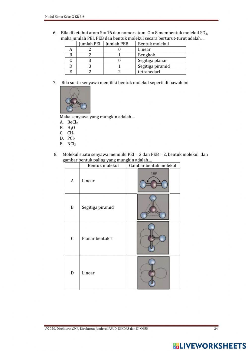 Soal uh kimia 1 genap kelas x ipa