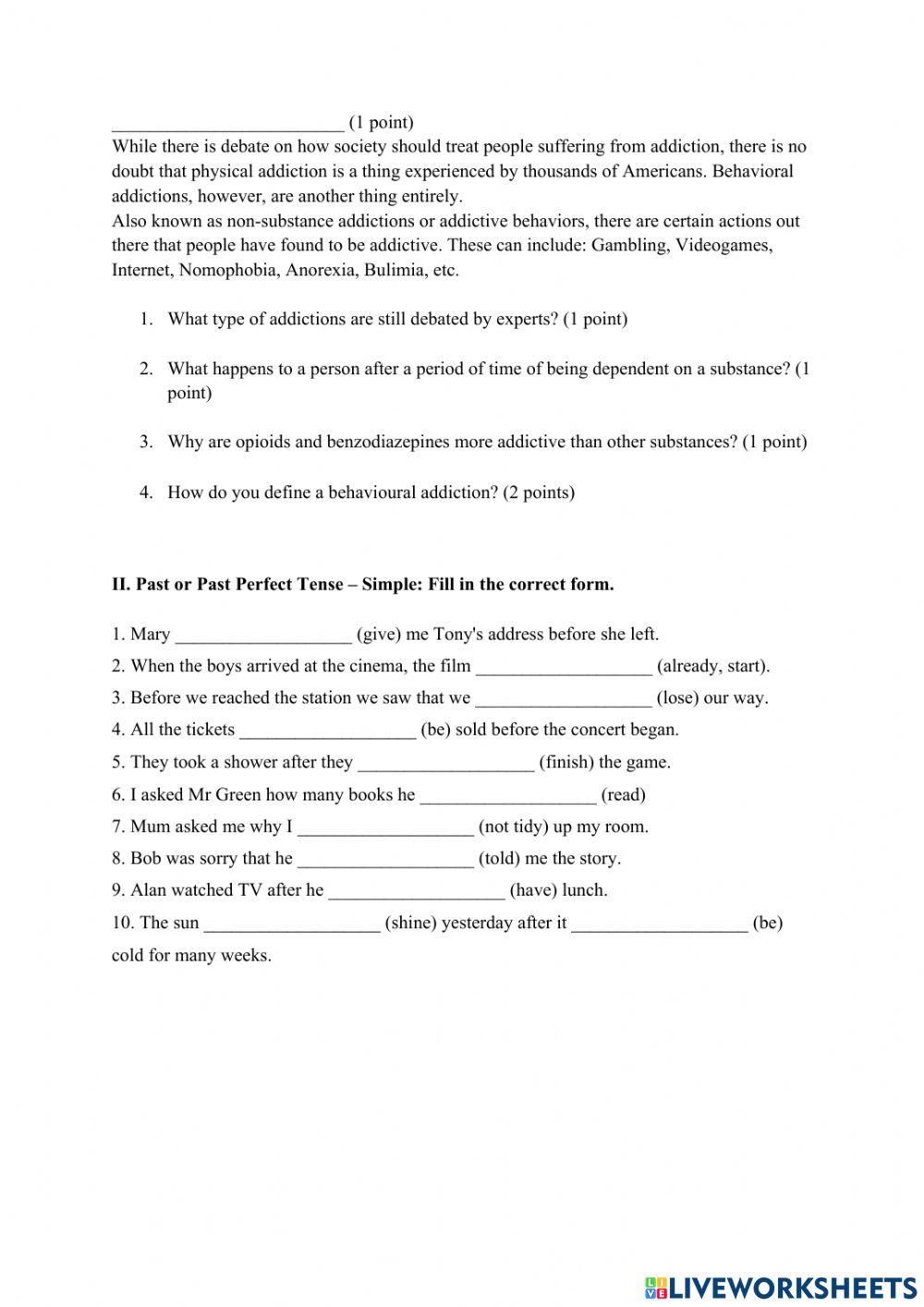 Quiz - 8th grade - Feburary 2021