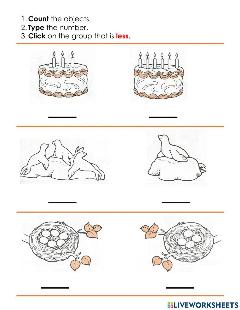 Comparing Sets - Less