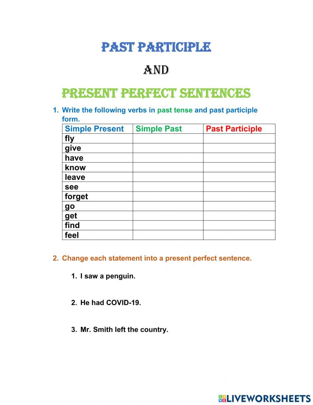 Present Perfect