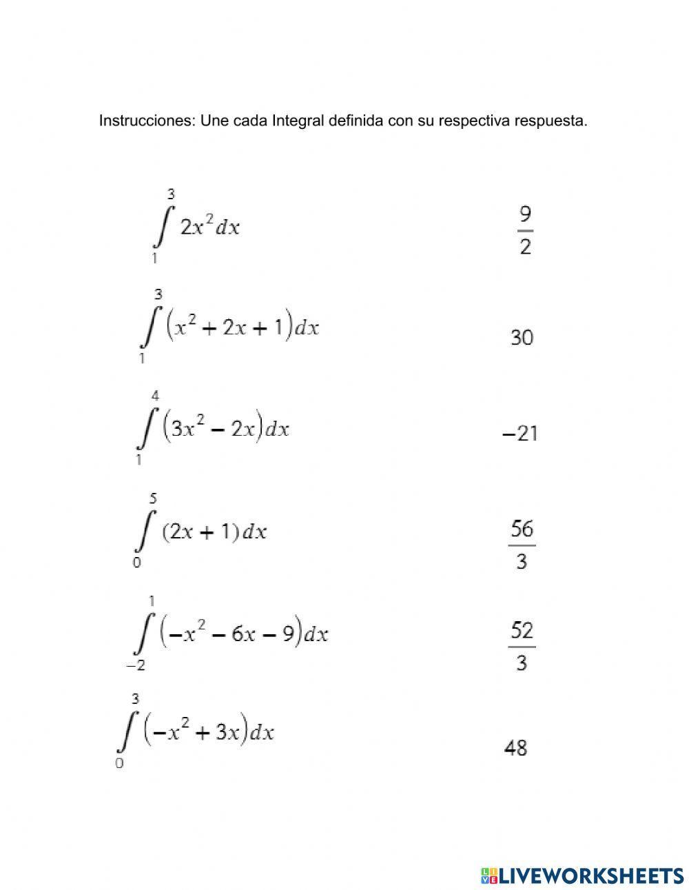 Integrales Definidas