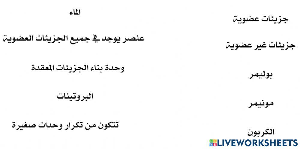 الجزيئات العضوية