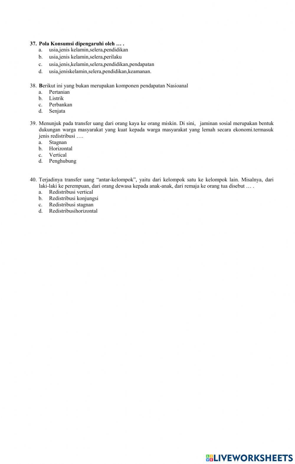 Latihan Ulangan IPS Kelas 8