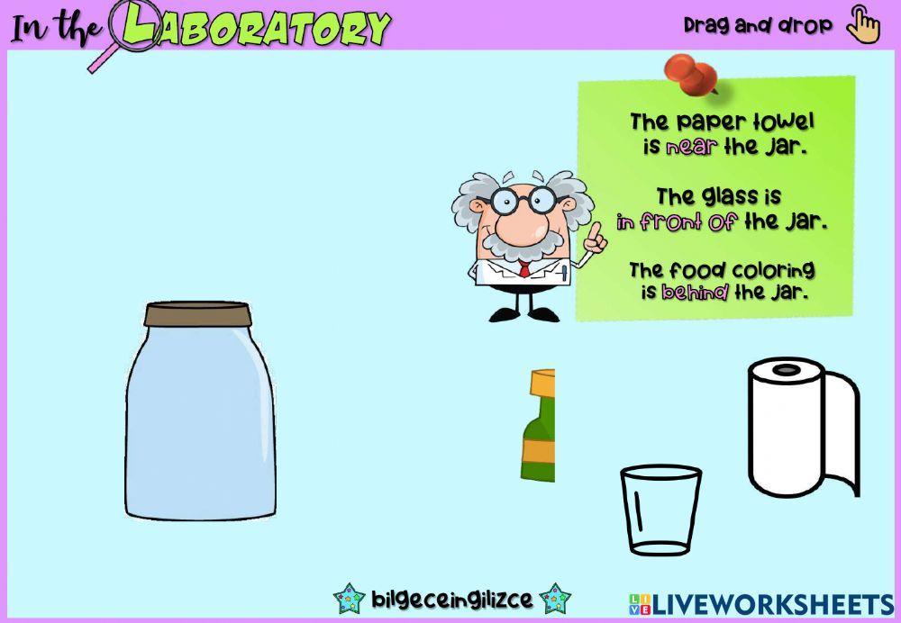 In the Laboratory(Prepositions of place)