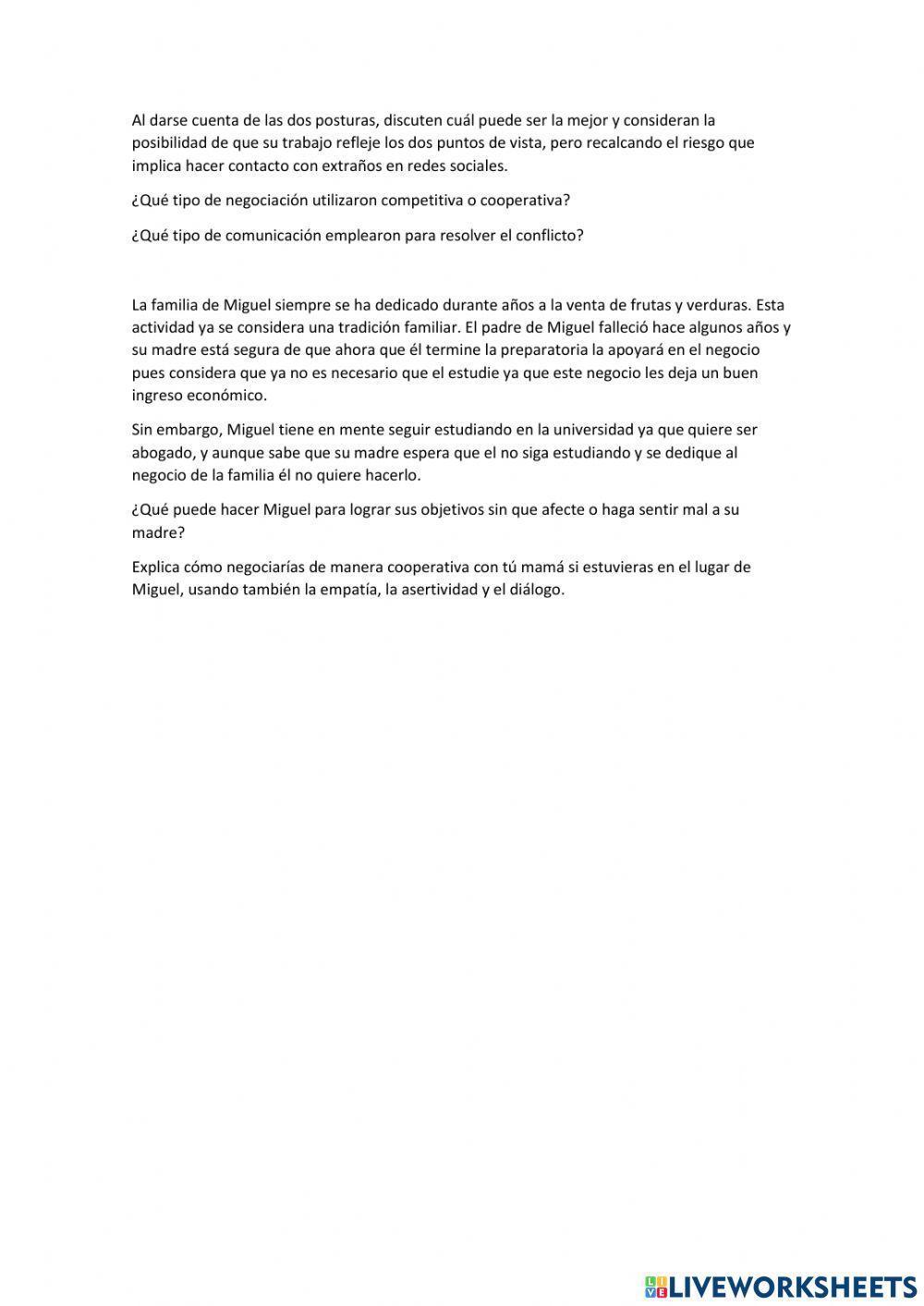 Analizando conflictos