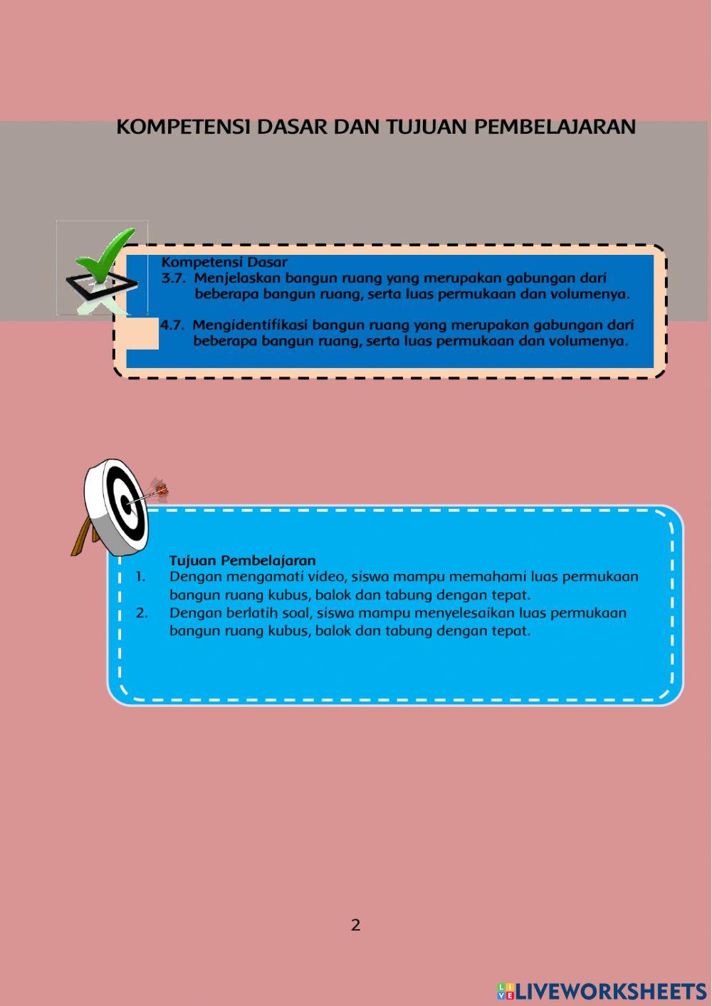 Luas Permukaan Bangun Ruang