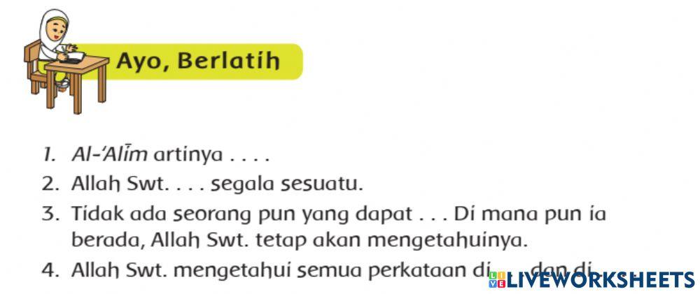 Allah maha mengetahui