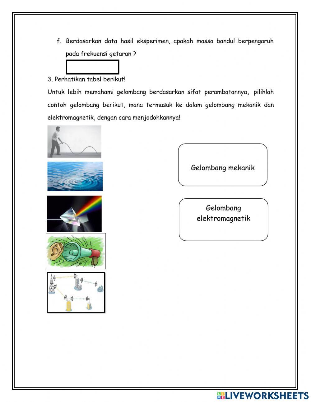 Latihan Soal Getaran dan Gelombang