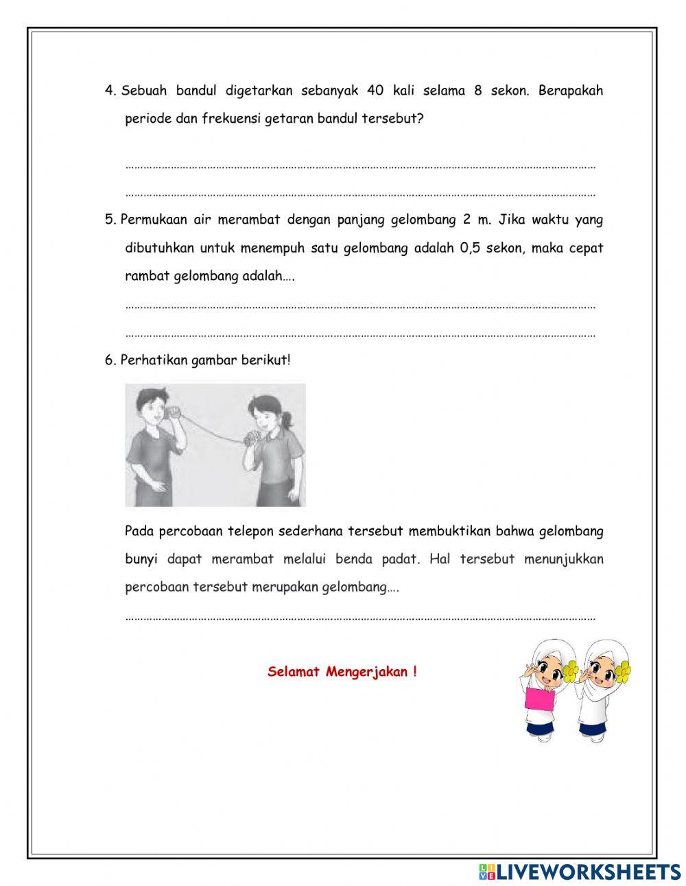 Latihan Soal Getaran dan Gelombang