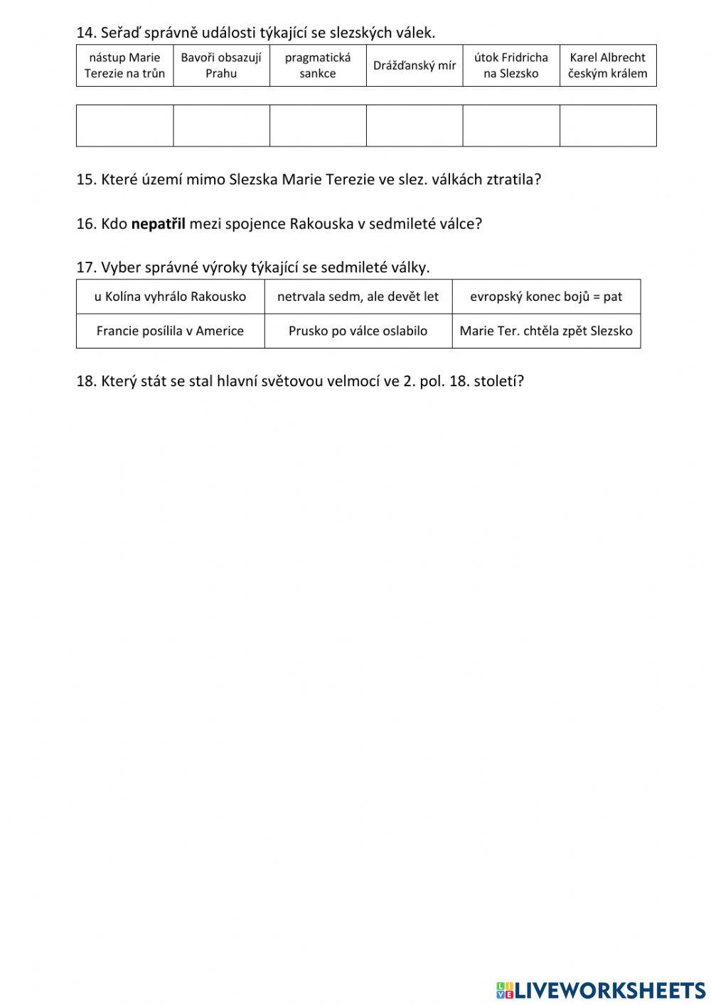 1. Opakování 7.A - Osvícenství