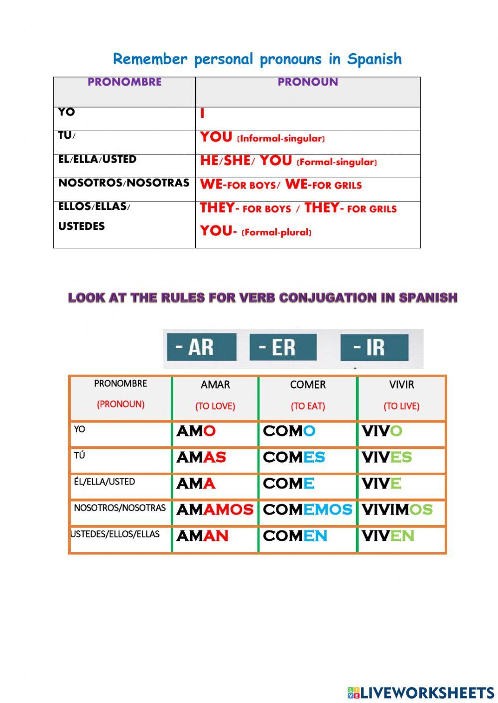 Gramatica y actividades mi casa