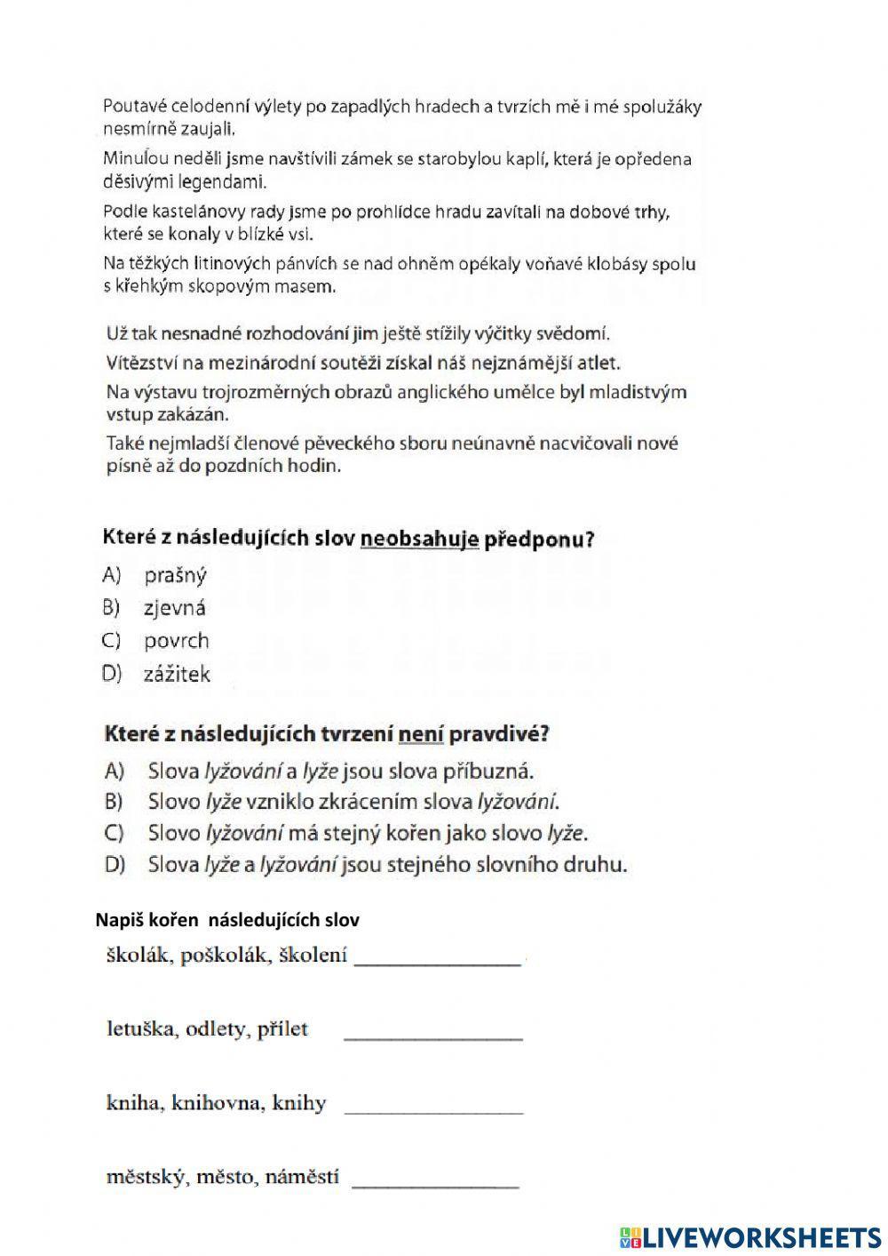 Slovotvorba a pravopis