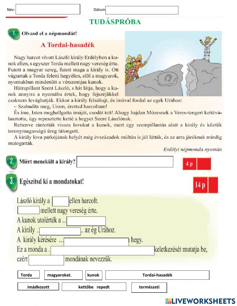 Tudáspróba-Mondavilág