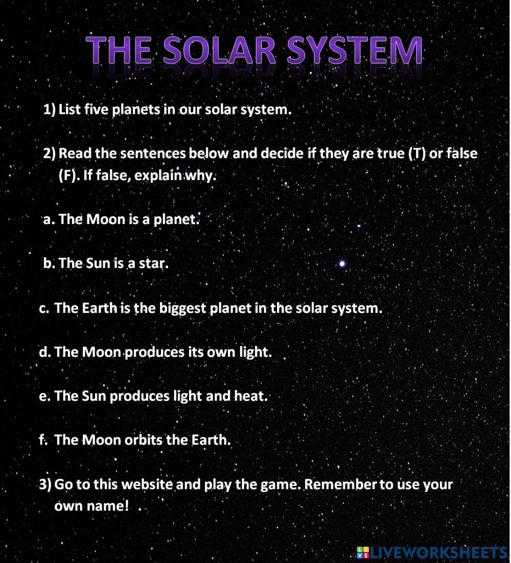 The Solar System