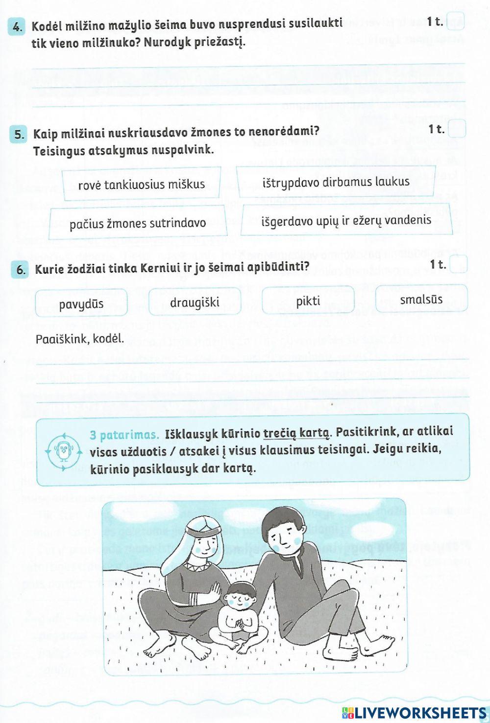 Mokausi vartoti būsimojo laiko veiksmažodžius. Klausymas