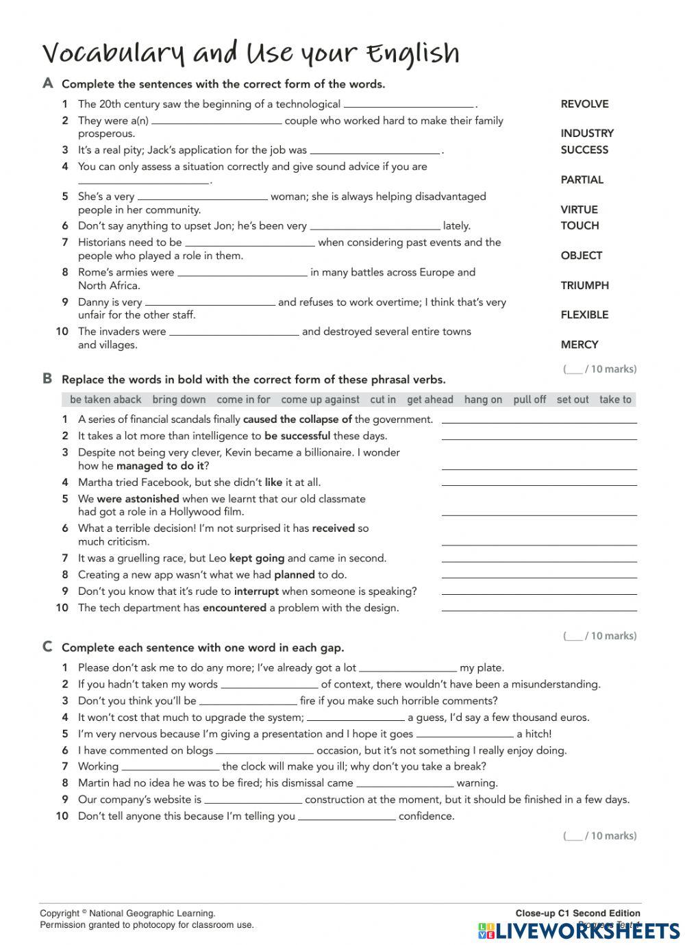 Close up C1 Pro Free Interactive Worksheets 4777143 close-up-c1-pro-free-interactive-worksheets-4777143