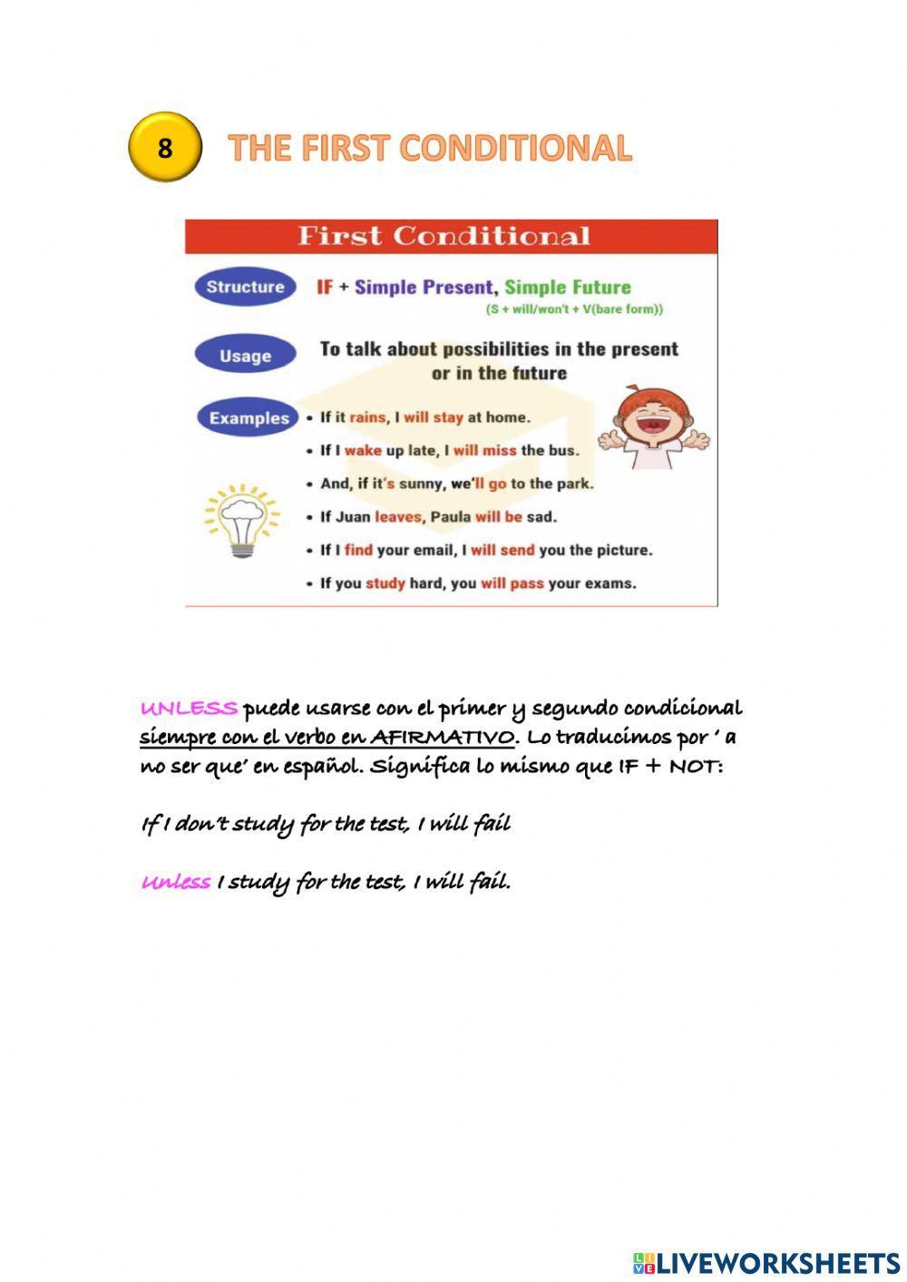 1st conditional revision
