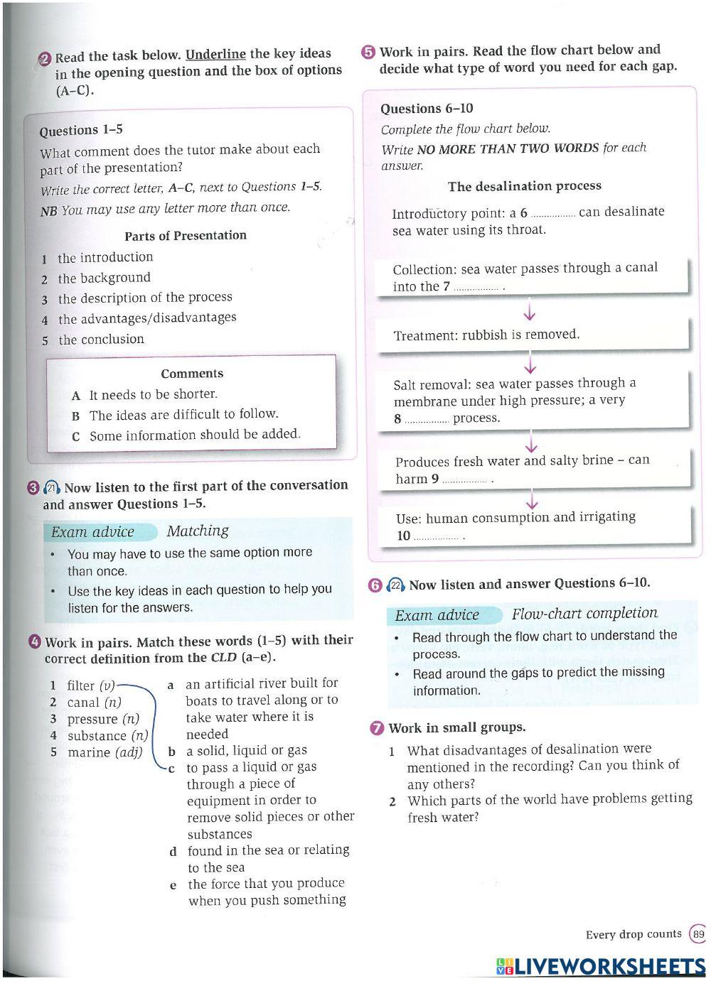Listening: IELTS flowchart and matching headong Listening: IELTS flowchart and matching headong