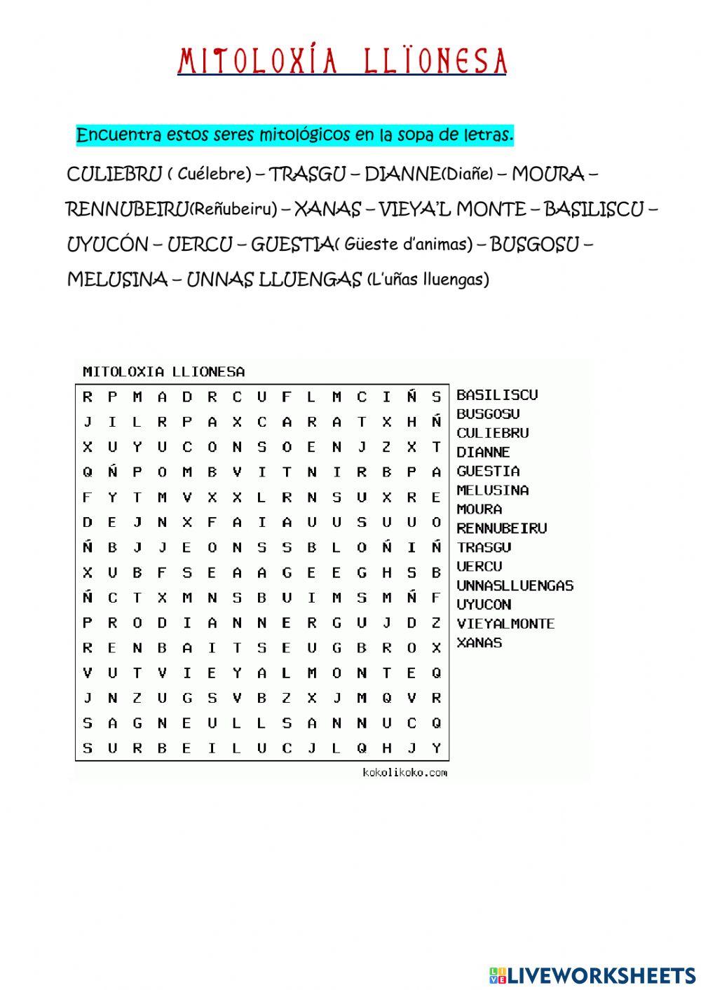 MITOLOXÍA LLIONESA