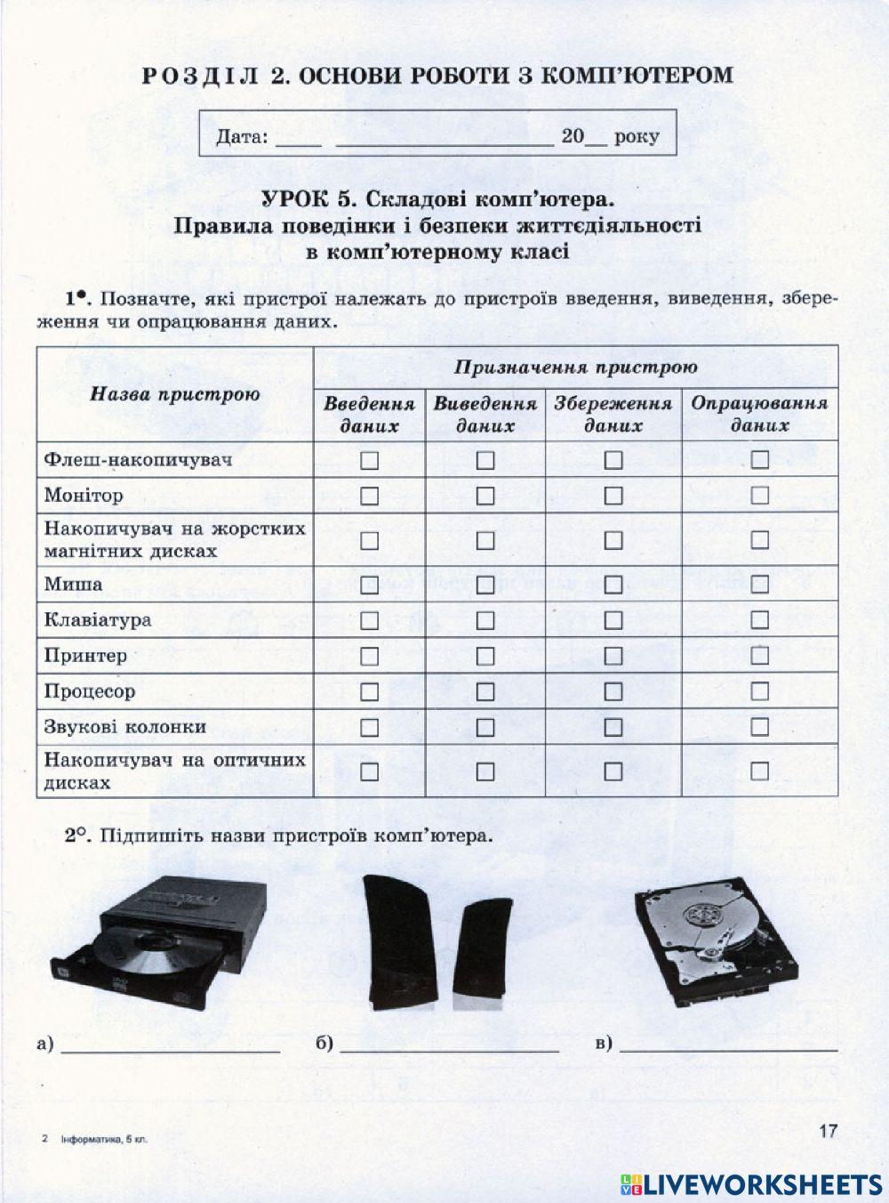 Основи роботи з комп'ютером