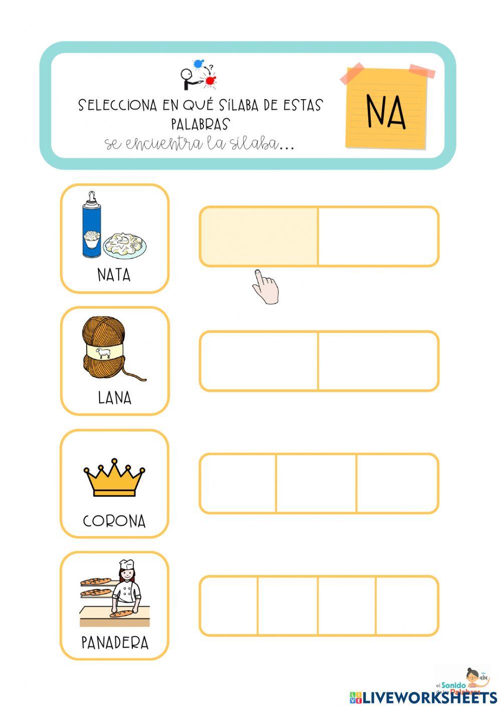 FONEMA N - Conciencia Silábica