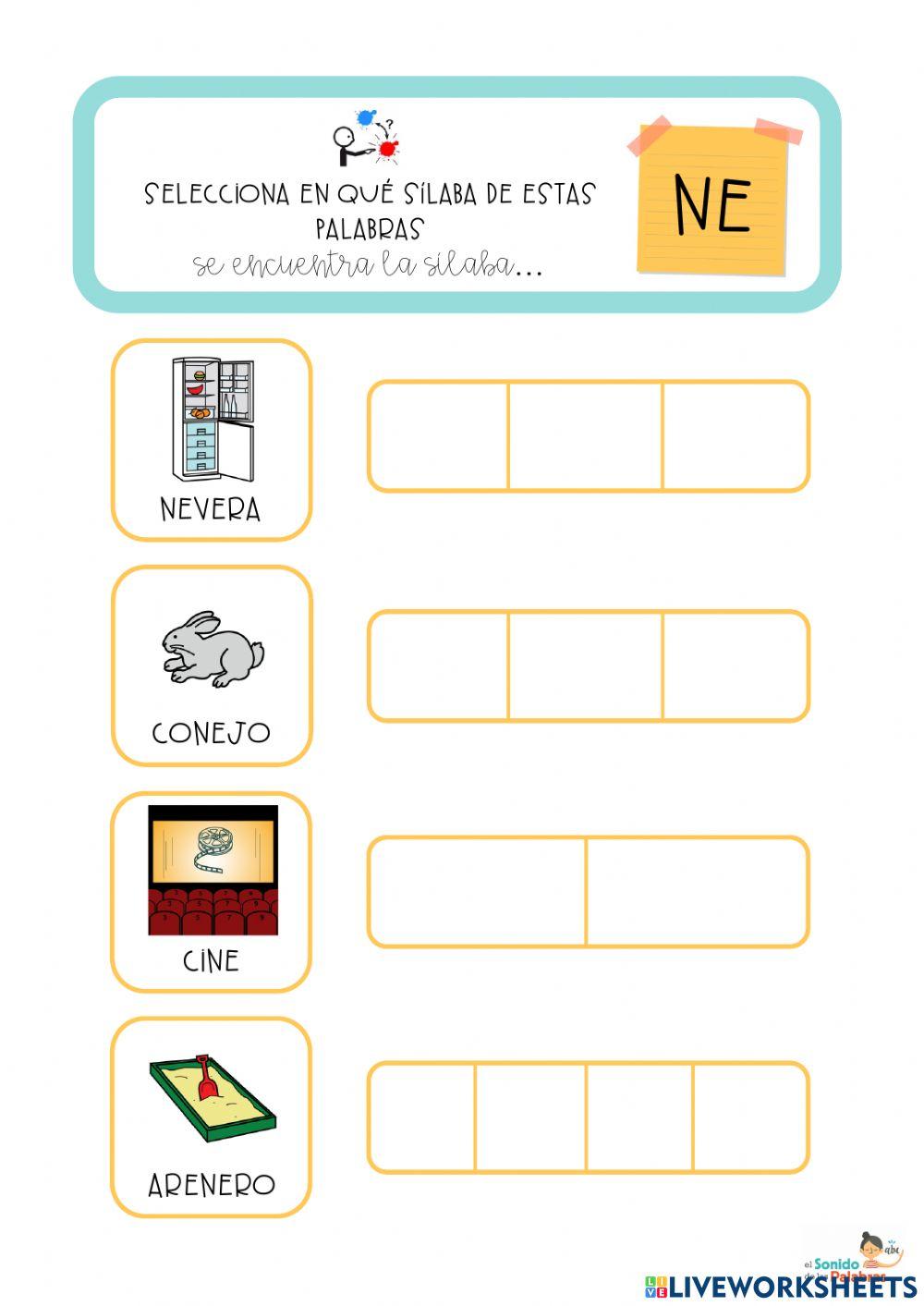 FONEMA N - Conciencia Silábica